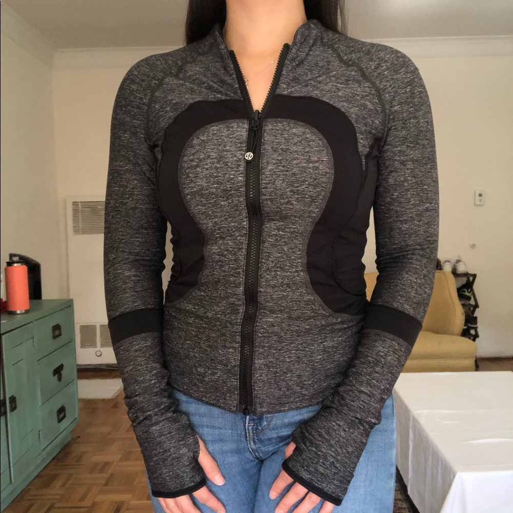 Black Gray Two Sided Lululemon Jacket